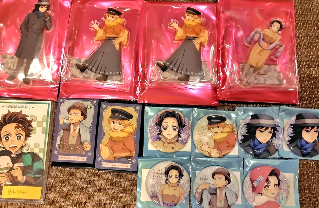 鬼滅の刃 純喫茶 缶バッジ アクリルスタンド チェキ風ブロマイド 無一郎 宇髄 交換】鬼滅の刃 AGF 缶バッジ アクリルスタンド チェキ風ブロマイド 譲