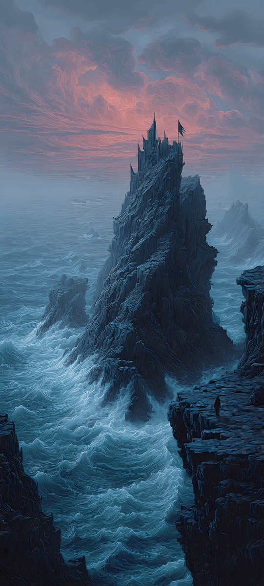 404images's tweet image. Sentinel Above the Shattered Coast💥
4K Phone Wallpaper

Tap &amp;amp; Hold ➜ Load in 4K

#solitude #fantasy #seaside #cinematic #wallpaper