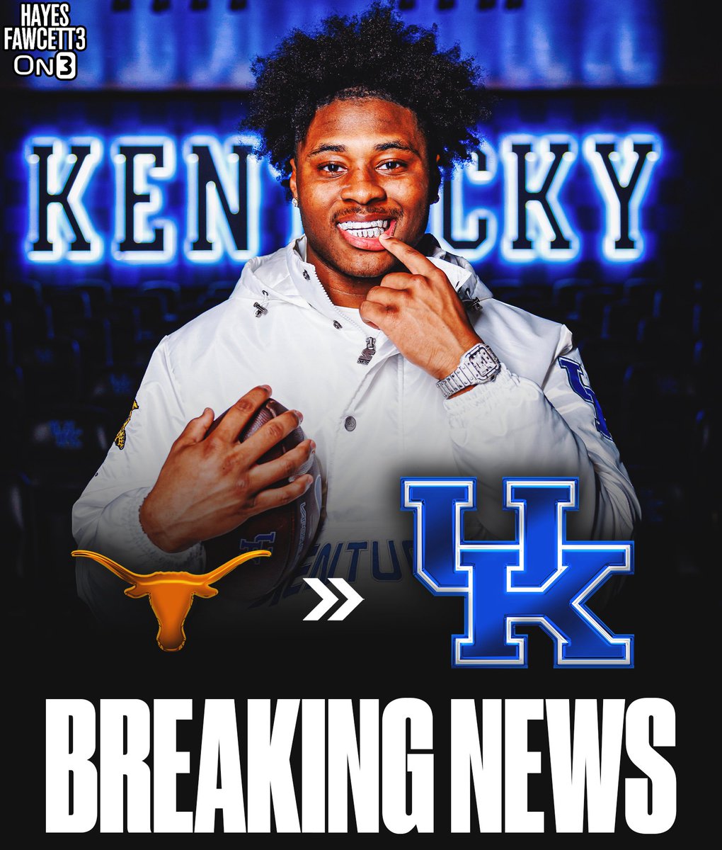 Hayesfawcett3's tweet image. BREAKING: Texas true freshman transfer LB Elijah “Bo” Barnes has Committed to Kentucky, he tells @On3sports

The 6’2 235 LB was ranked as a Five-Star Recruit (No. 1 LB) in the 2025 On300

He’ll have 4 years of eligibility left 

on3.com/transfer-porta…