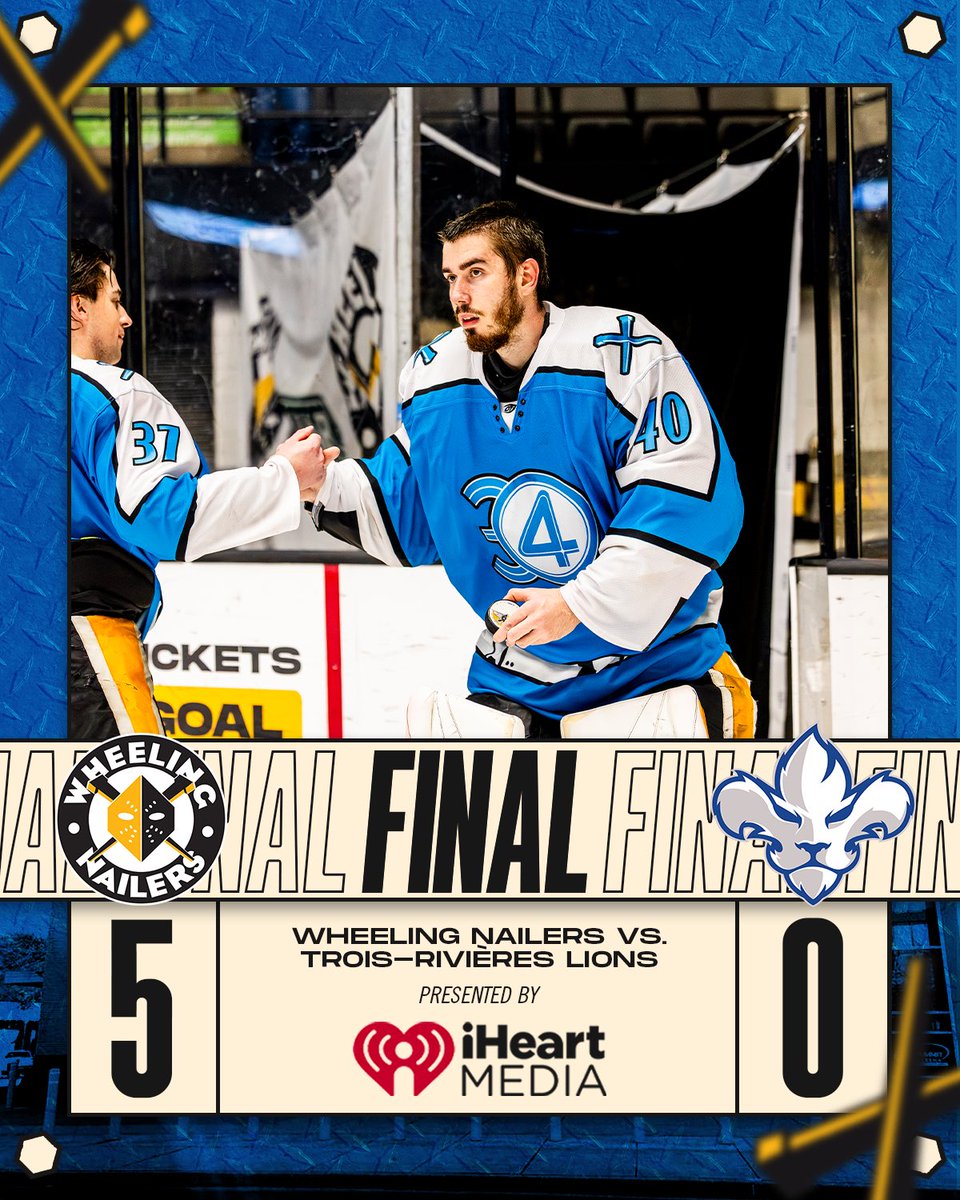 WheelingNailers's tweet image. THAT WAS A FANTASTIC 5-0 SHUTOUT FROM MAXIM PAVLENKO!🤪

#SteelTheMoment