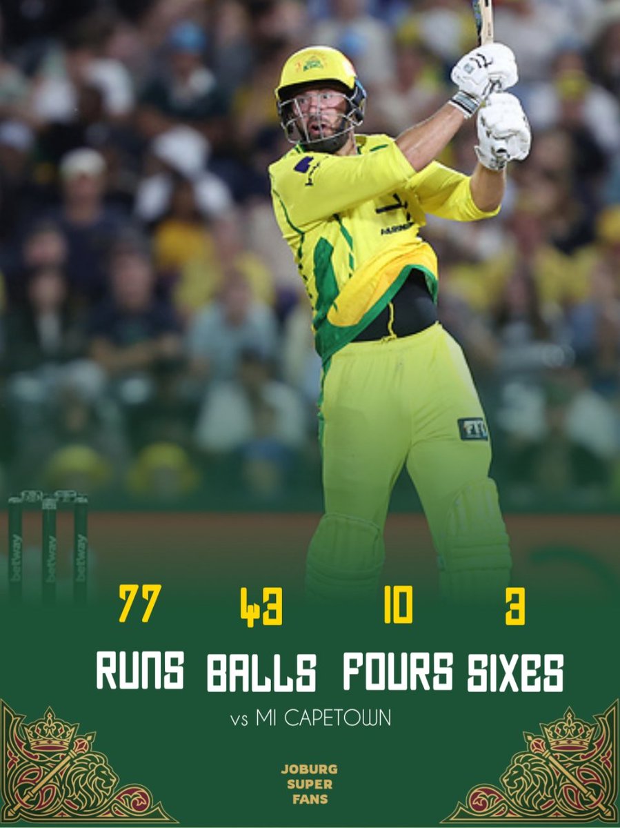 joburgsuperfans's tweet image. Valiant effort from Forrester and Vince 💛

#JSKvMICT #WhistleForJoburg #SA20