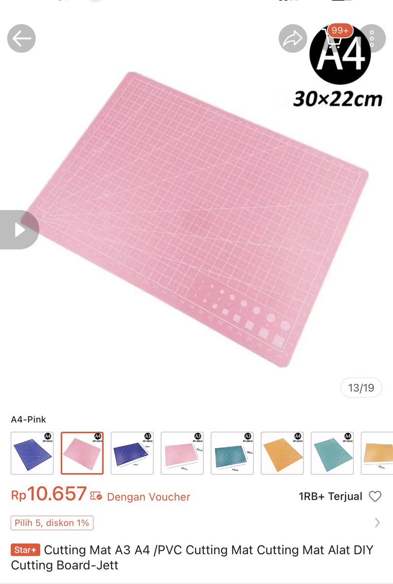 anandadppl_'s tweet image. Cutting Mat A3/A4 PVC ✂️
Alas potong DIY yang kuat &amp;amp; rapi buat crafting, scrapbook, atau kerja kreatifmu! Praktis dan tahan lama 💡
👉 s.shopee.co.id/4q9IN3AKaj

#DIY #Crafting #CuttingMat #HobbyTools #ShopeeFinds
