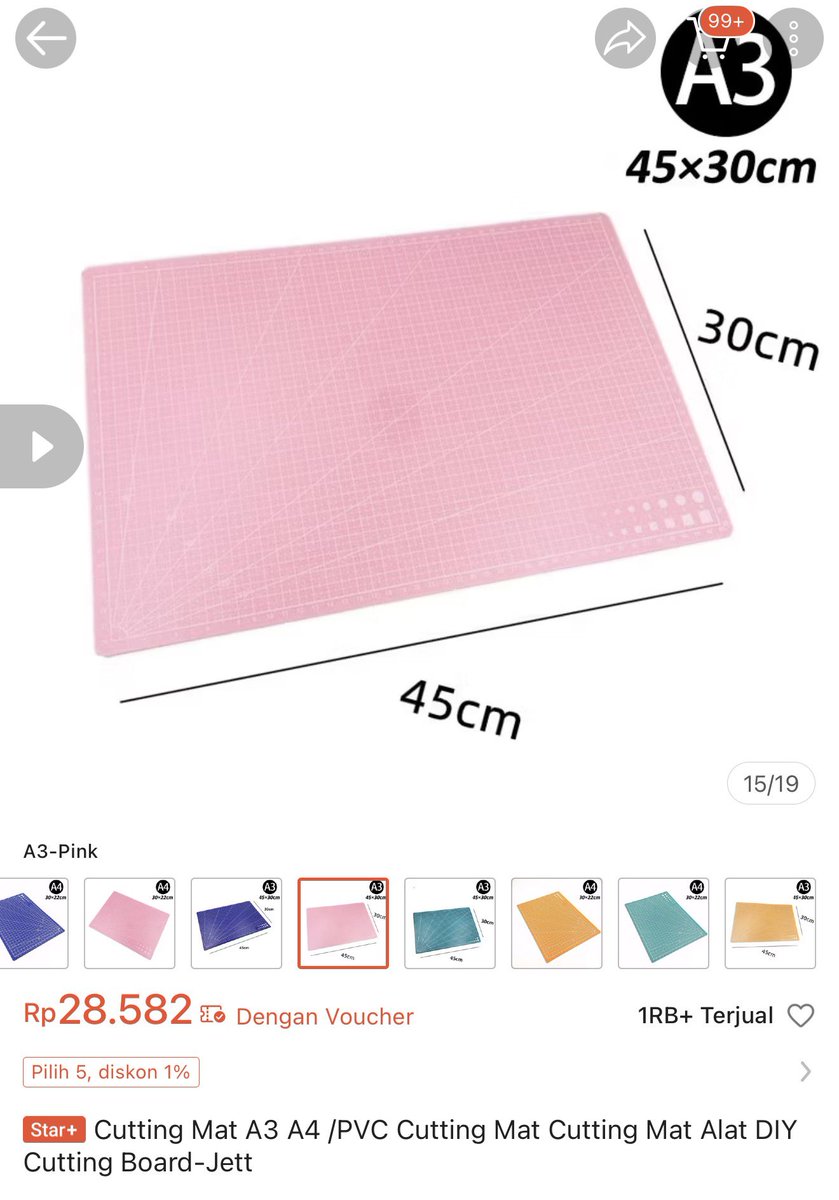 anandadppl_'s tweet image. Cutting Mat A3/A4 PVC ✂️
Alas potong DIY yang kuat &amp;amp; rapi buat crafting, scrapbook, atau kerja kreatifmu! Praktis dan tahan lama 💡
👉 s.shopee.co.id/4q9IN3AKaj

#DIY #Crafting #CuttingMat #HobbyTools #ShopeeFinds