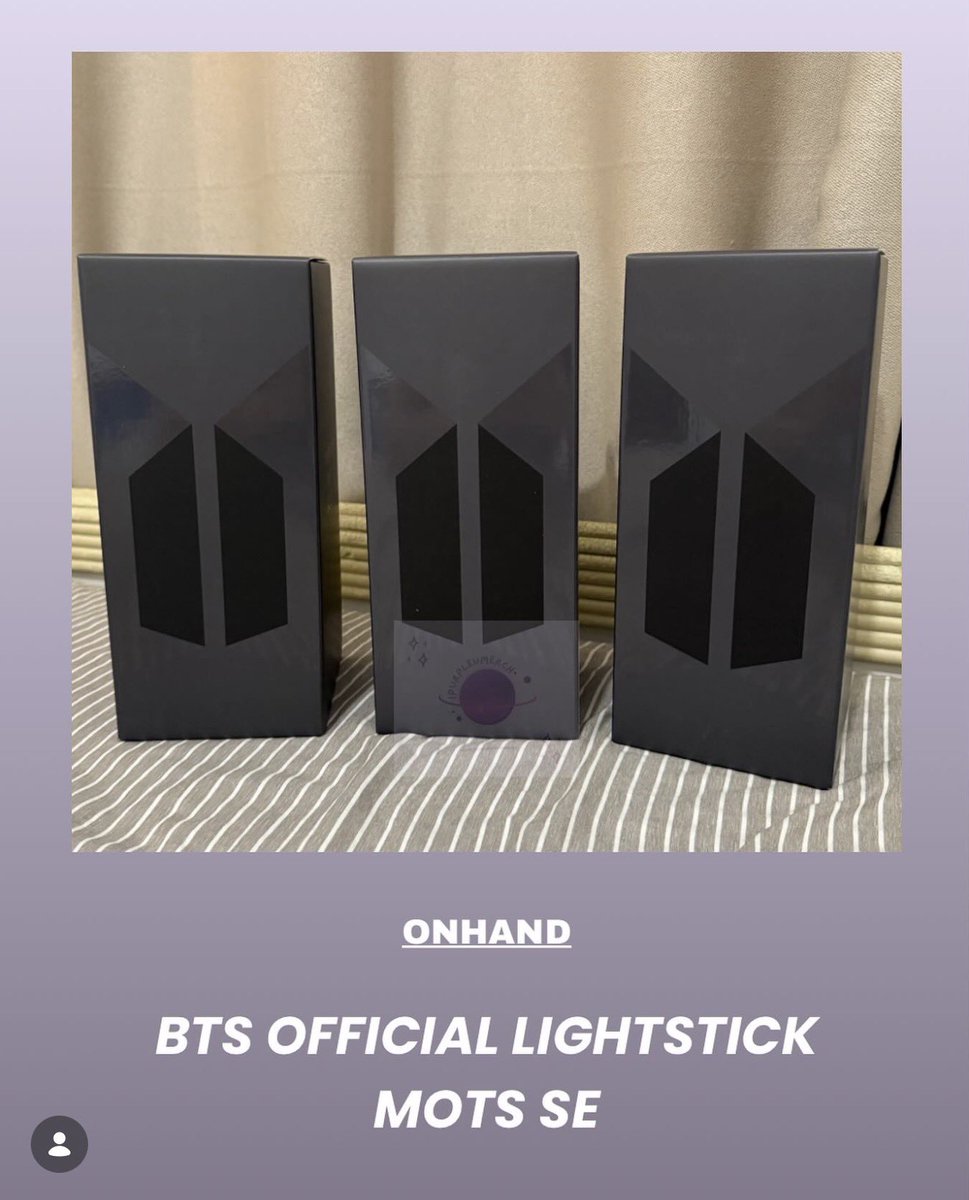 ipurpleumerch's tweet image. BTS Official Lightstick

Php 2,800 PAYO

Last 3 slots

ONHAND