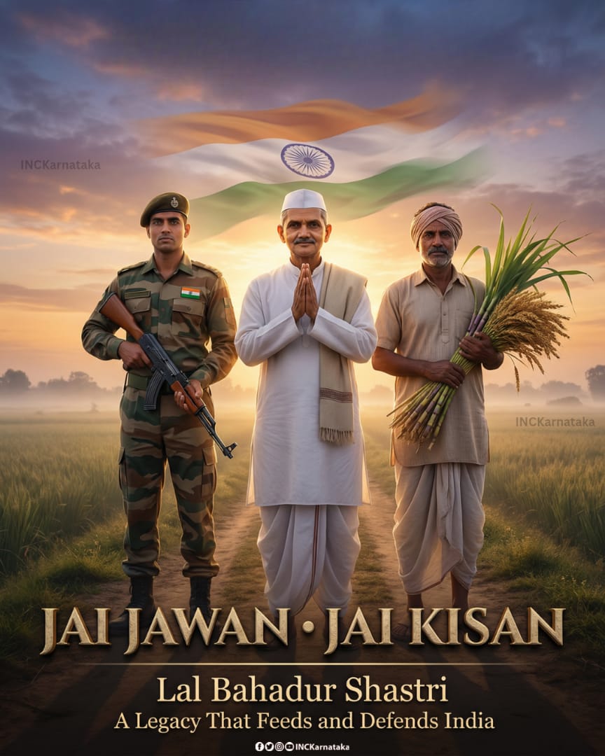Remembering Lal Bahadur Shastri on his death anniversary.

His ideals of honesty, courage, and service continue to guide the nation.