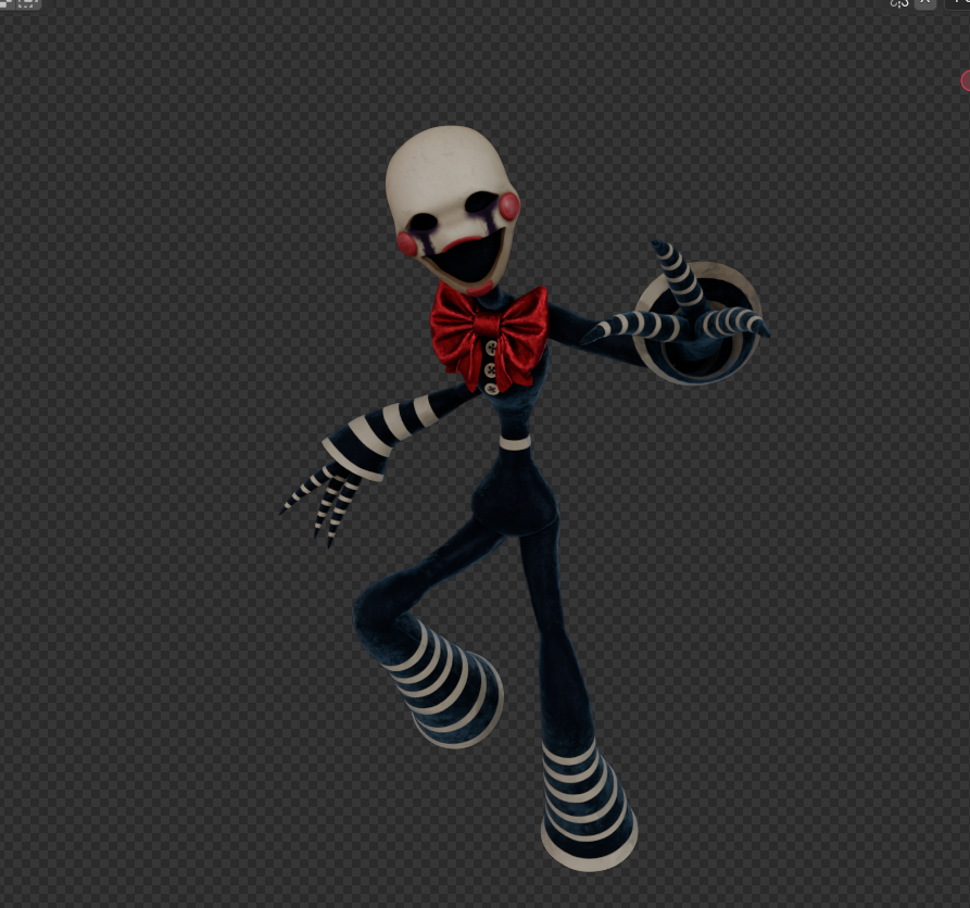 EXG1983's tweet image. Finished Marionette, I'm high-key proud of this one.
-
#FNAF #blender3d