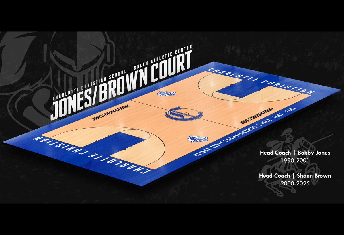 We honored Coach Shonn Brown for his 25-year legacy with CCS basketball! The court in the new Saleh Athletic Center will be named Jones/Brown Court in tribute to his &amp; Coach Bobby Jones' incredible achievements: nearly 700 wins, 14 conf. titles, &amp; 3 state championships! Congrats!