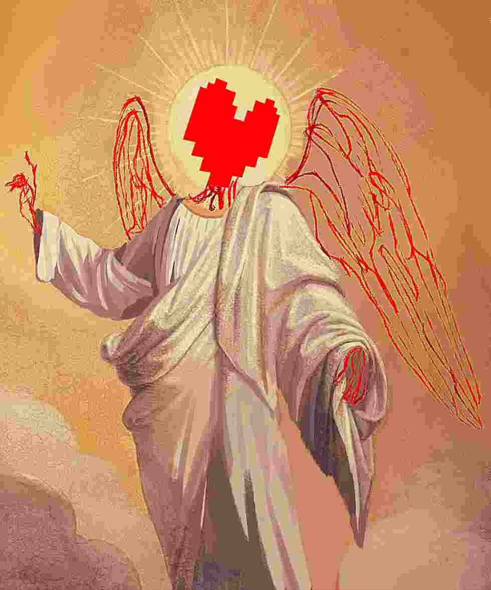 ascii_txt's tweet image. Portrait of The Angel: God's Messenger &amp;amp; Portrait of God