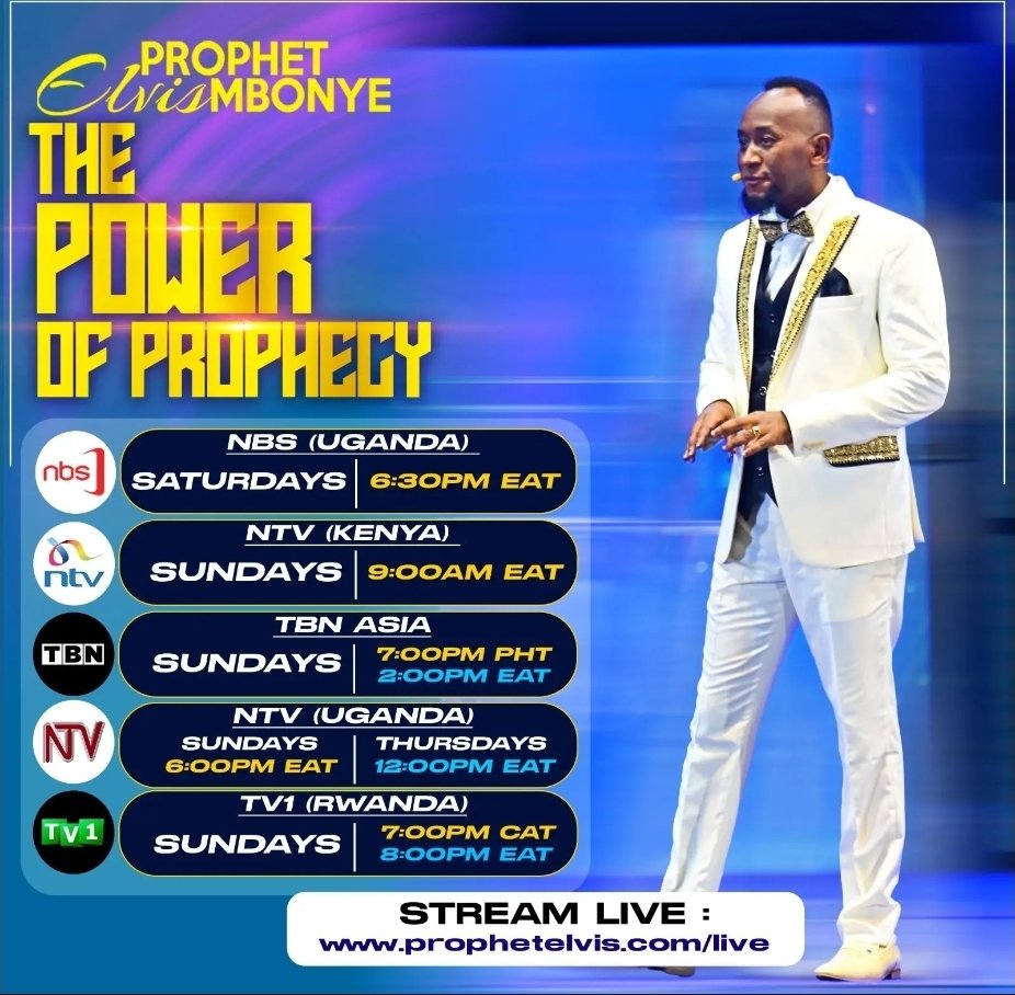 Ap_FidelSankara's tweet image. This Sunday, tune in for life giving ministrations....
##ProphetElvisMbonye