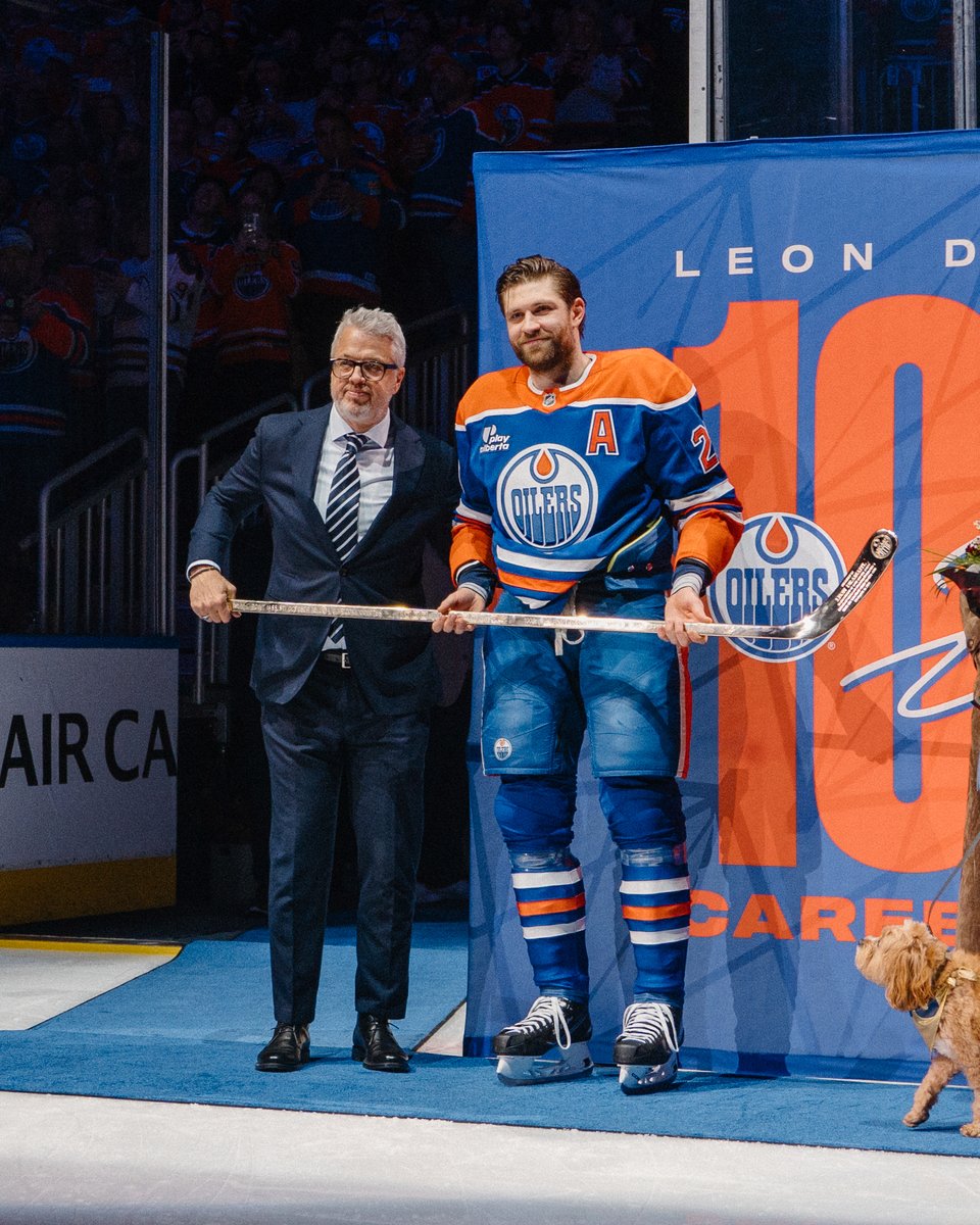 LD1000 👏 

The <a href="/EdmontonOilers/">Edmonton Oilers</a> celebrated Leon Draisaitl's 1,000th career point tonight! 

📺: <a href="/Sportsnet/">Sportsnet</a> or stream on Sportsnet+ ➡️ watch.sportsnet.ca