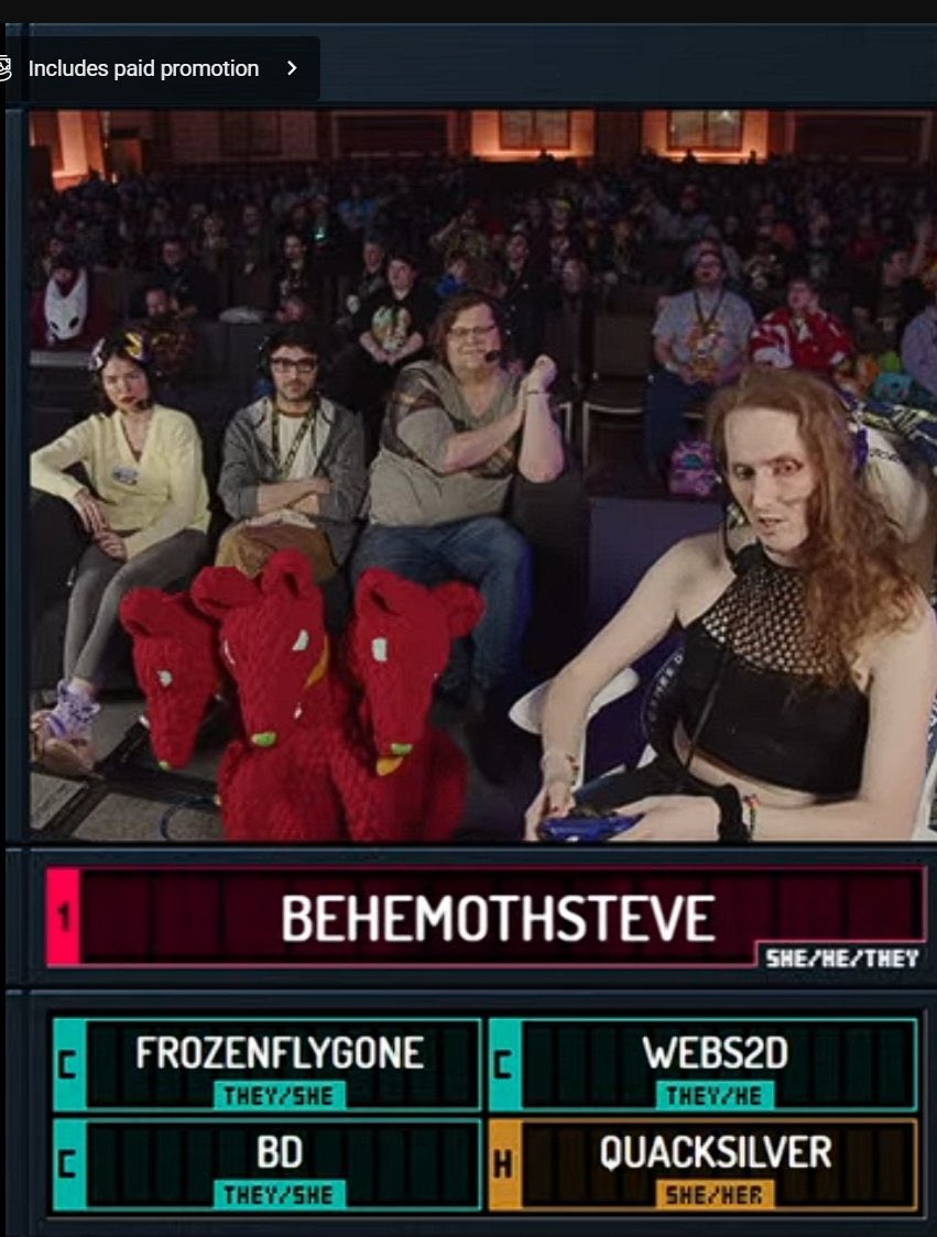 Tectone's tweet image. Yall remember when GDQ was actually about speed running games 

What a fucking joke