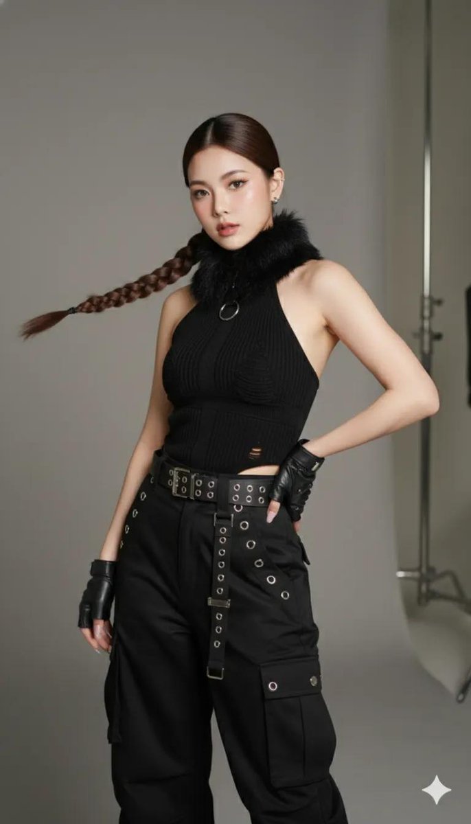 Pixel-art Portrait featuring Studio Fashion Editorial Vibe - Luxury & Fashion