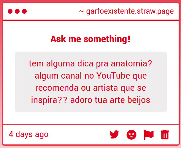 GarfoExistente's tweet image. olha anatomia no geral n é meu forte, mas eu recomendaria mt dar uma olhada nos videos do Sinix Design e no geral se atolar de referencia e estudo (vlw meu mn!