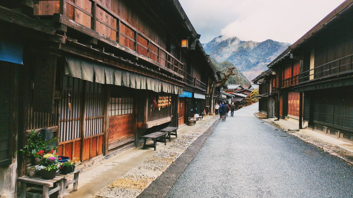 rytalks's tweet image. 今日の午前中の中山道の妻籠宿③
また、雪が振り始めた