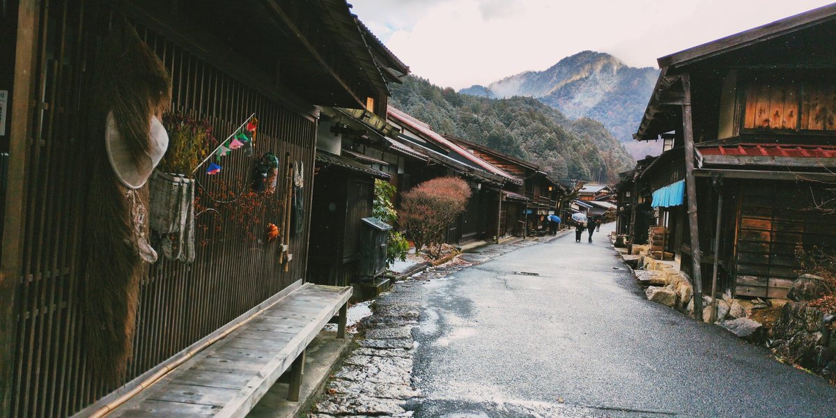 rytalks's tweet image. 今日の午前中の中山道の妻籠宿③
また、雪が振り始めた