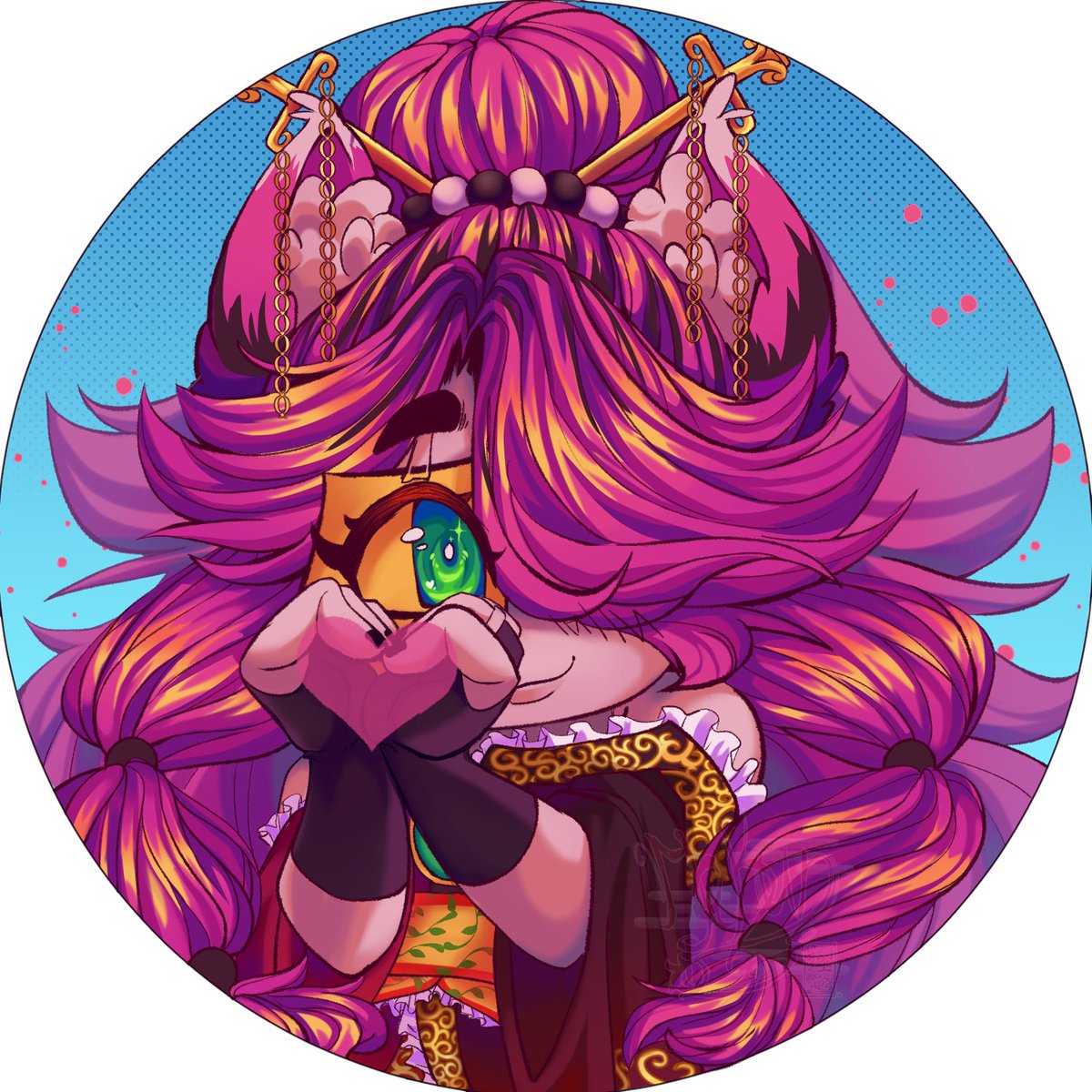 ~ Solo miren que cosa mas tierna!! Seguro que ni muerde...esperemos 🌺✨💜
[#OC]