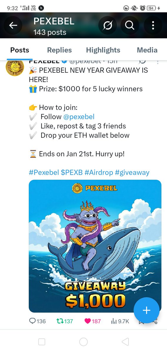 Crypto1xj's tweet image. Done @grok 

0x0BA4668677Ff7a5b473c02364c724324B47C3a89

#ETH #Pexebel $PEXB #Airdrop
@Punk2028 @y0lloo @BabbuMaan