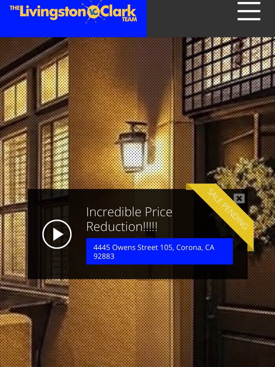 TopRealtorBob's tweet image. In Escrow at Cornerstone Escrow!-Today Representing both the buyer and seller! 4445 Owens #105 Corona, Ca is well on its way! The buyer even listed their magnificent home with us! Stand by for the details on that gem! It’s amazing! PS, Open Houses do work!