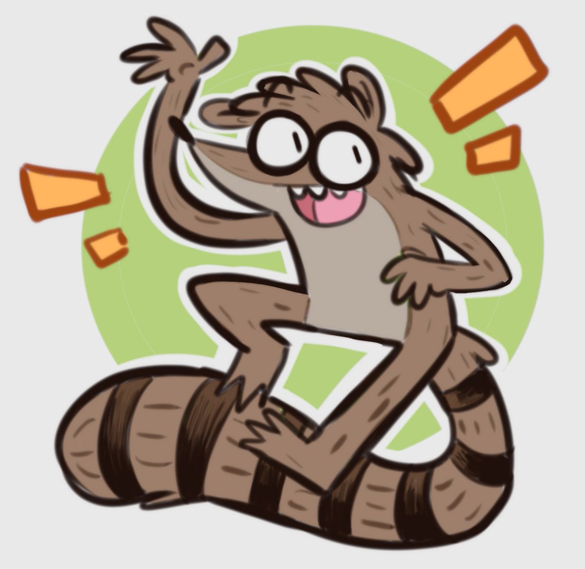 PepperoniRay's tweet image. The raccoon ever 

#RegularShow