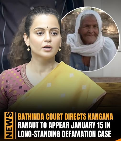 sudiptwitsnow's tweet photo. #KanganaSummoned
A special MP-MLA court in Bathinda has ordered BJP MP and actor Kangana Ranaut to appear in person on January 15, 2026, for the next hearing of a long-pending defamation case. https://t.co/0Szeqd1iaz