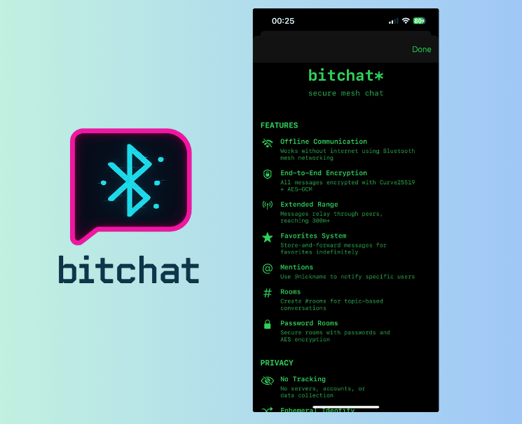 akramcodez's tweet image. Just came to know that Twitter co-founder &amp;amp; former CEO Jack Dorsey created BitChat - a decentralized messaging app designed to work without internet, Wi-Fi, or cellular networks.

Instead of relying on central servers, BitChat uses Bluetooth mesh networking, where nearby devices…