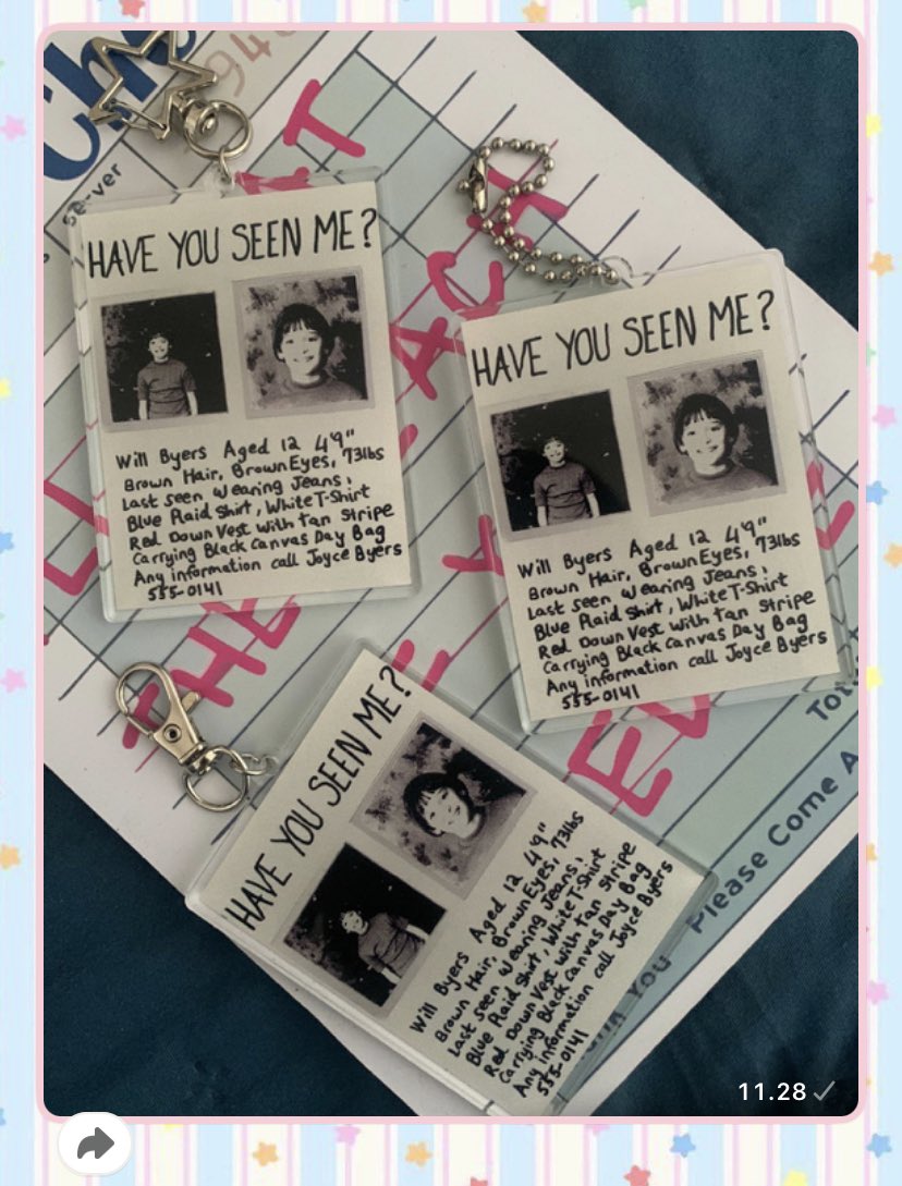 kukoies's tweet photo. keychain will byers 20k/pcs 👀 https://t.co/BUNCQJnQZf