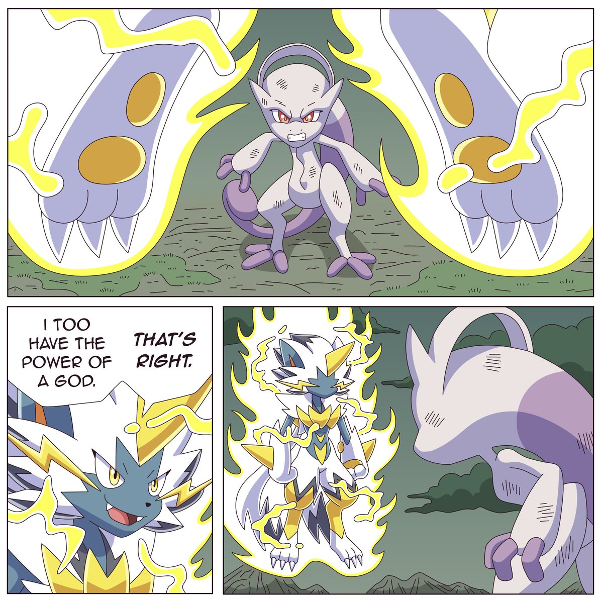 Ragster2448's tweet image. Poké Ball Super: Resurrection 'M' Saga! #Pokemon #lucario #mewtwo #zeraora