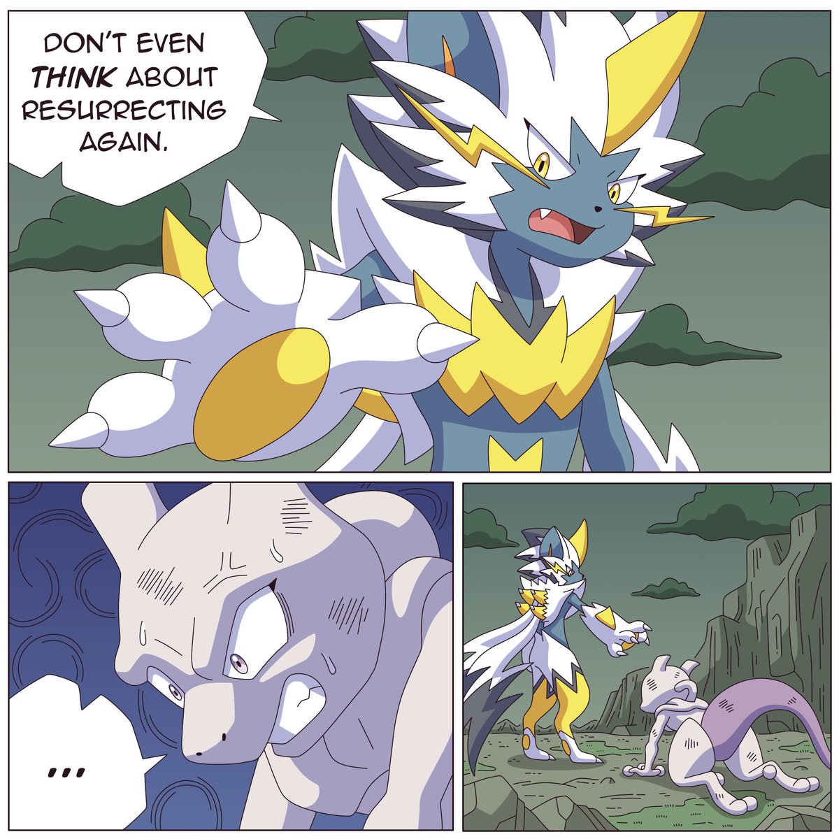 Ragster2448's tweet image. Poké Ball Super: Resurrection 'M' Saga! #Pokemon #lucario #mewtwo #zeraora