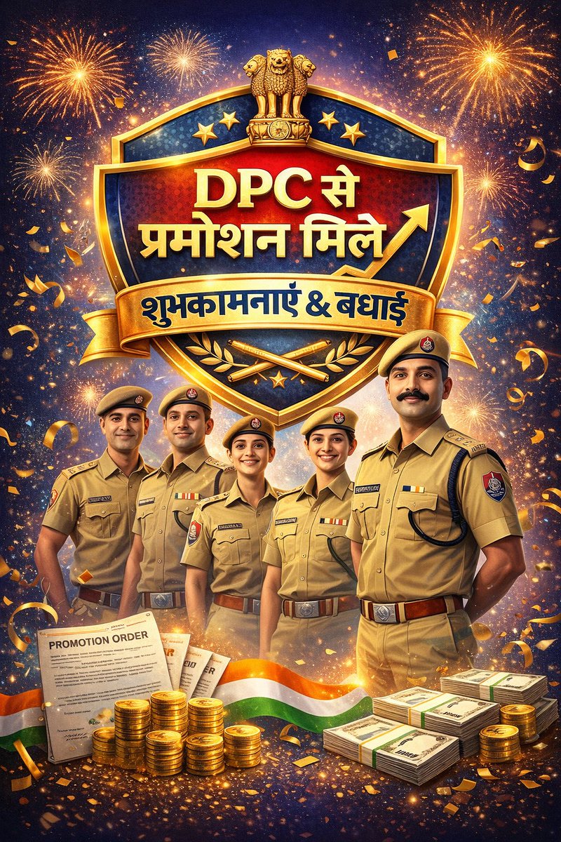 राजस्थान पुलिस में कांस्टेबल से इंस्पेक्टर तक टाइम स्केल प्रमोशन (DPC) आज भी पेंडिग है जबकि गहलोत व शर्मा सरकार ने DPC की घोषणा कर रखी है पर आदेश जारी नही किए।
#राजस्थान_पुलिस 
<a href="/RajCMO/">CMO Rajasthan</a> 
<a href="/Bhajanlalofc/">Office Of Bhajan Lal Sharma</a>
 <a href="/svoruganti1466/">V.Srinivas IAS</a>
<a href="/1stIndiaNews/">First India News</a> 
<a href="/zeerajasthan_/">ZEE Rajasthan</a> 
<a href="/DainikBhaskar/">Dainik Bhaskar</a>
<a href="/jpk_11/">जय प्रकाश कुमावत ,नागरिक सुरक्षा समन्वय समिति</a>