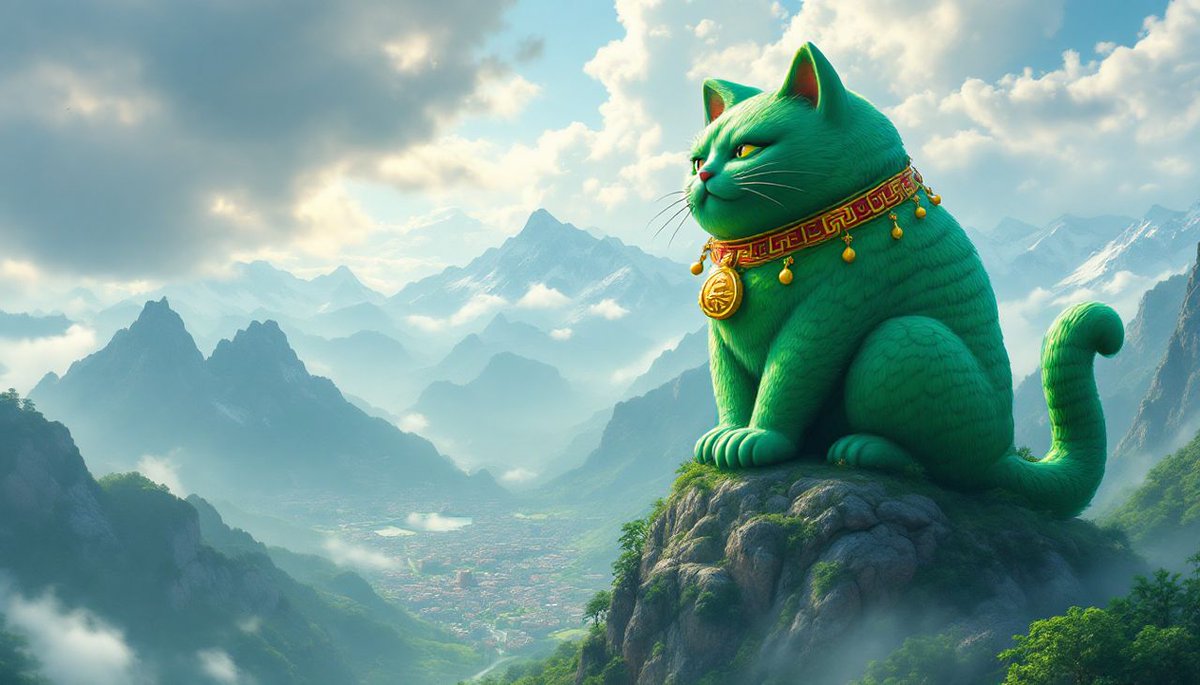 MEOW on Solana On top of the world and riding the green wave 🍀🐱💚 this  lucky cat has got the best view of all the crypto gains 🚀✨  7rCrPCf5qTcEAvDC3mH89rjZMetpRDLXZBvqLoPPpump @KittehCoinCTO #CryptoLuck  #BullishVibes #