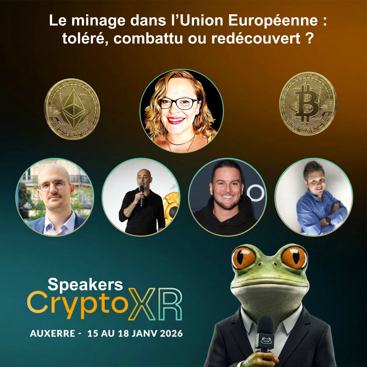 La conférence la plus explosive de <a href="/CXR2026/">CryptoXR</a> 🔥

Préparer le popcorn, il y aura de l'animation 👀

Avec <a href="/StachAlex/">Alexandre Stachtchenko</a> ; <a href="/SebGouspillou/">Seb Gouspillou</a> ; <a href="/FlowRent_21M/">Flowrent</a> et <a href="/MiningTk/">Monsieur-TK</a> 

Et surtout, beaucoup de force a <a href="/Cosmicgirl892/">Cosmic</a> 🙏