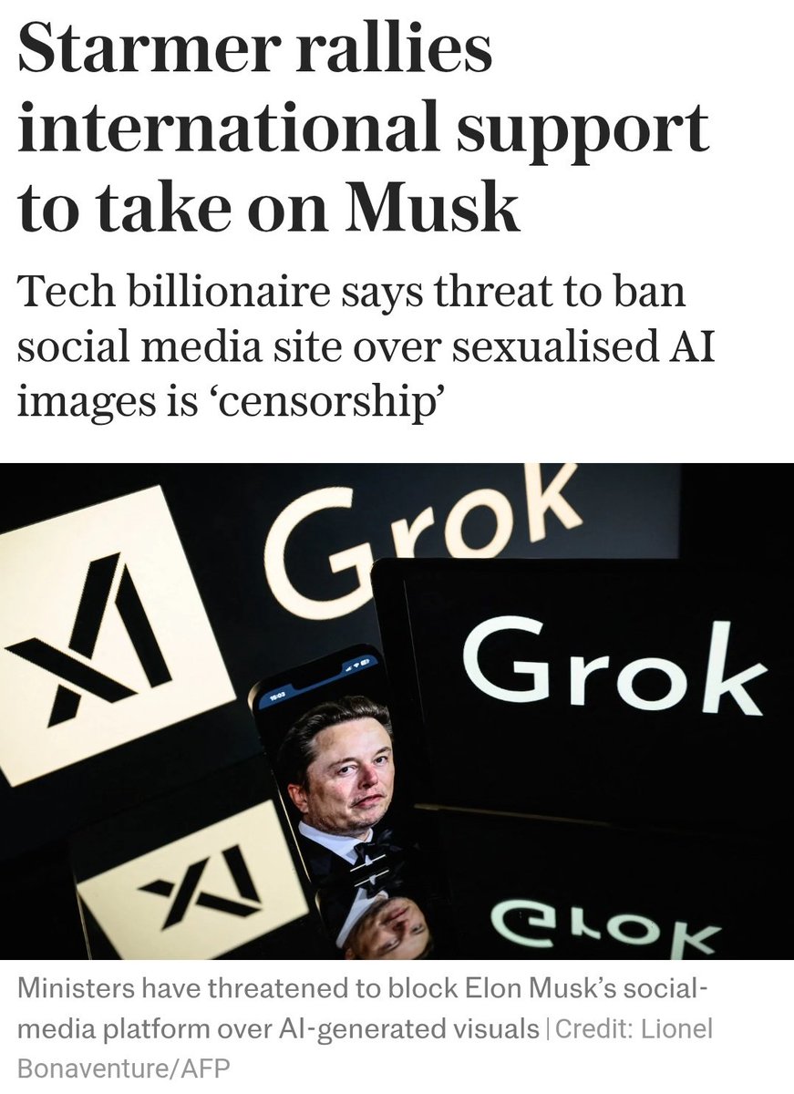 trussliz's tweet image. What a surprise- the international support here amounts to Australia and Canada.

Two other countries run by censorious, failing, left- wing leadership.

They are no match for Musk and Trump.