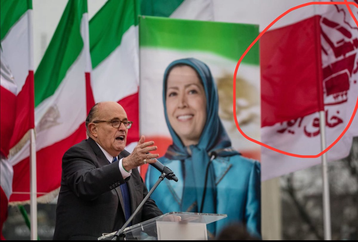 gghamari's tweet image. Rudy Giuliani is working overtime for the Marxist-Islamist terrorist cult.

The MEK/NCRI want to overthrow the Islamic Regime so they can turn Iran into a Jihadi North Korea.

They murdered Americans in the 1970s.

Why is Rudy promoting an anti-American communist Jihadi cult?