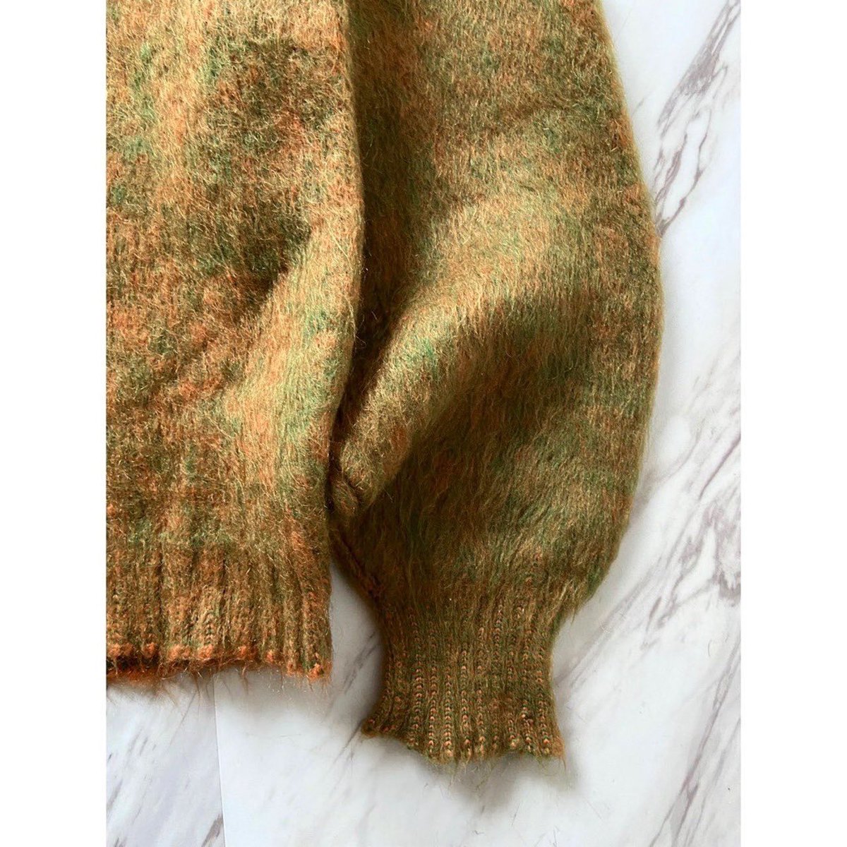 Protocol2018's tweet image. 50s 〜 60s heck's orange lime green mohair knitting sweater

こちらキャンセルが出た為、再出品いたします