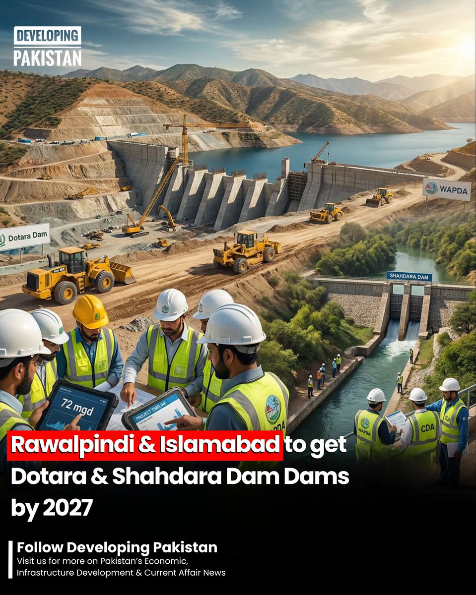 developingpak's tweet image. #Pakistan has approved the construction of two new #dams #Dotara and #Shahdara to help meet the growing water needs of Rawalpindi and Islamabad.

Officials say both projects are intended to ease chronic shortages as existing sources struggle to keep pace with demand.

Dotara Dam,