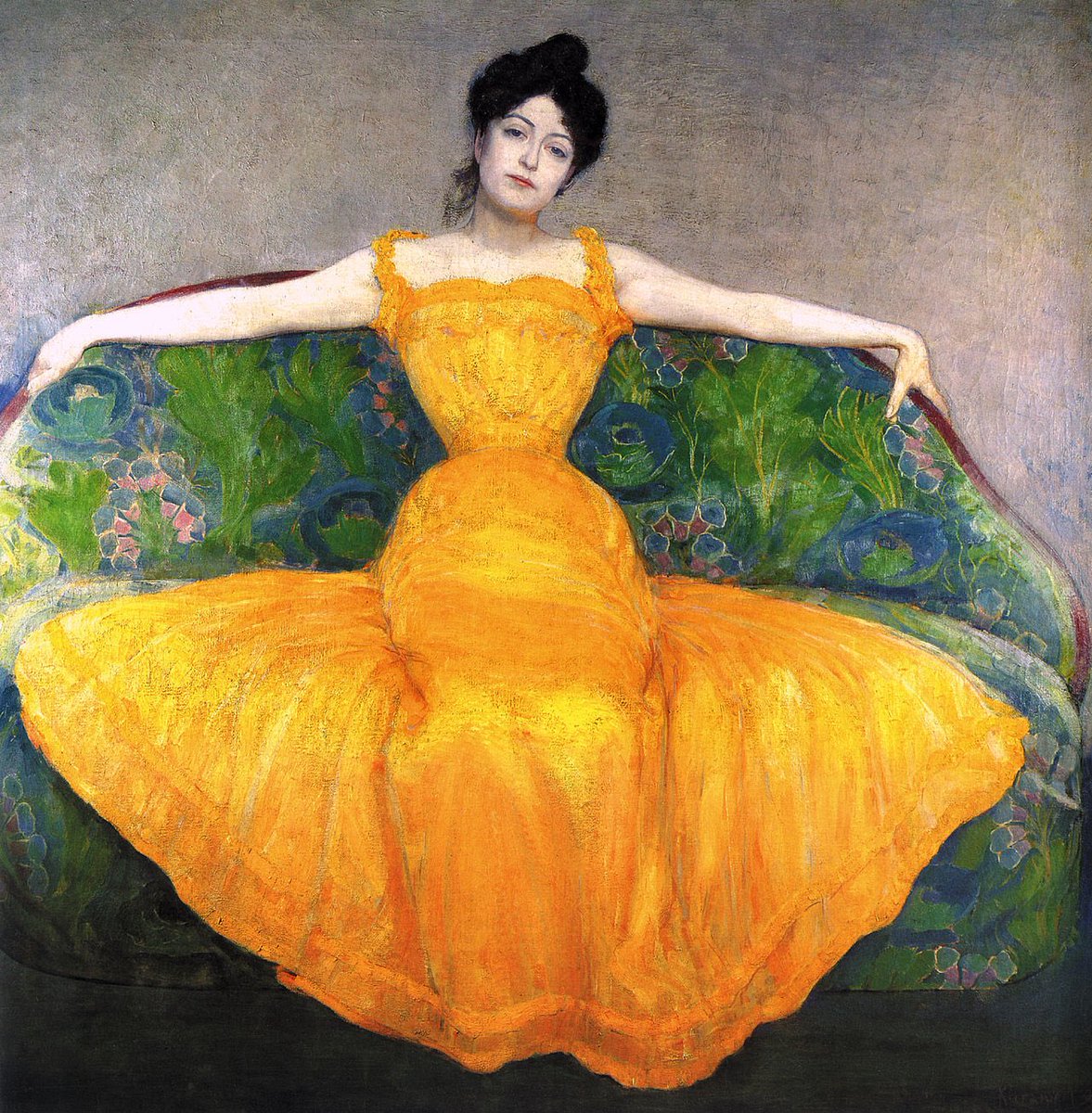 Carfelo's tweet image. Mujer con vestido amarillo

Max Kurzweil, 1899