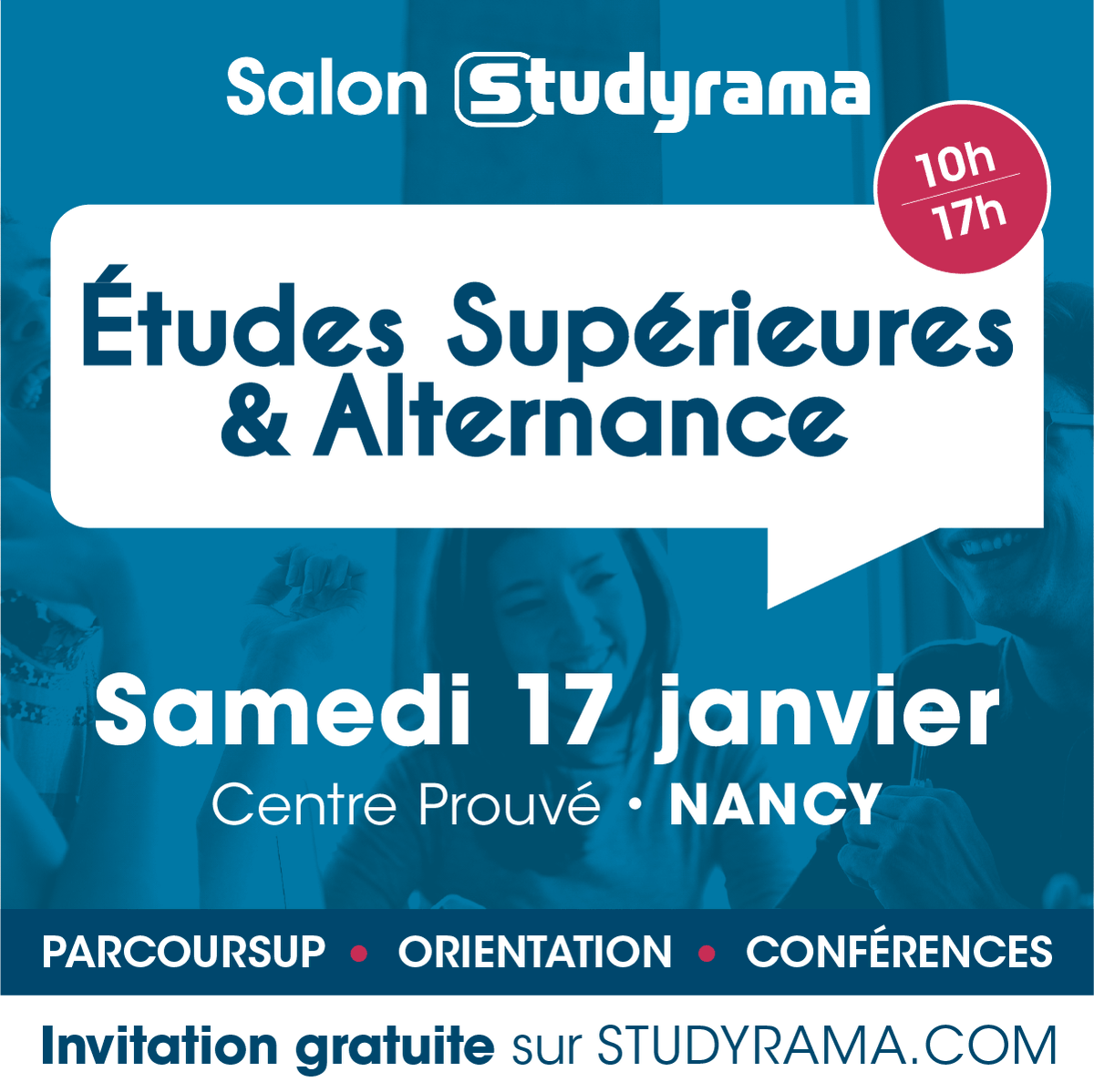 Prepas_UPS's tweet photo. 📣Ne ratez pas le stand UPS du salon @studyrama de  Nancy le 17 janvier !

👨‍🎓Nos membres pourront vous fournir des informations fiables et claires sur la formation en #CPGE scientifique et ses débouchés !

➡️https://t.co/R5IgA5aqbh

@s_grandesecoles https://t.co/wjbdDdNj7V