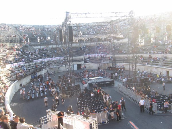 allan_cheapshot's tweet image. Remember when WWE ran coliseum outdoor shows in the summer in Spain &amp;amp; France approx. a decade ago.