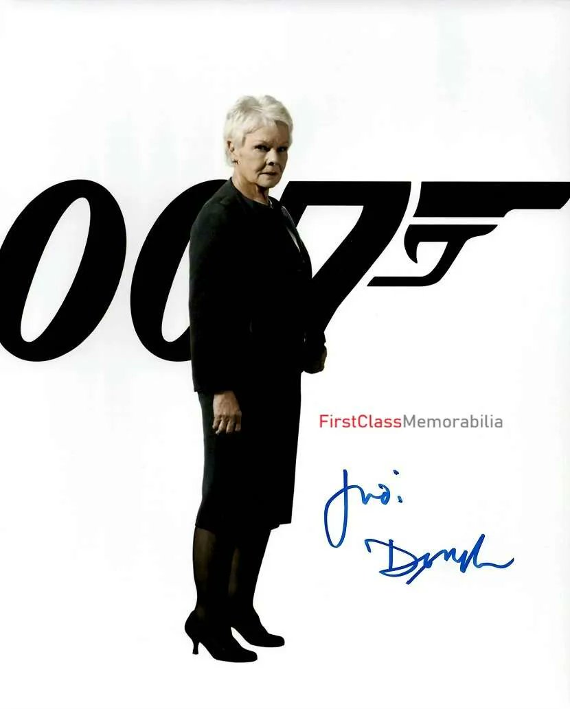FirstClassMem's tweet image. Judi Dench as M signed James Bond memorabilia 8×10″ photo
firstclassmemorabilia.com/product/judi-d…