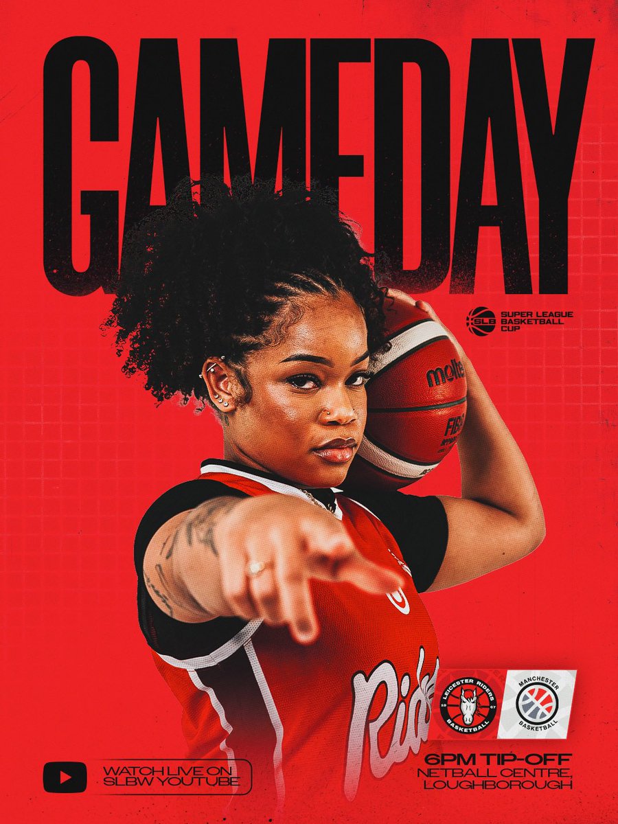 Cup Quarter-Final action this evening in Loughborough! Get down to the Netball Centre at 6pm as we host <a href="/mcrbballw/">Manchester Basketball Women</a> 🔥🏆

📺 Watch live on SLBW YouTube