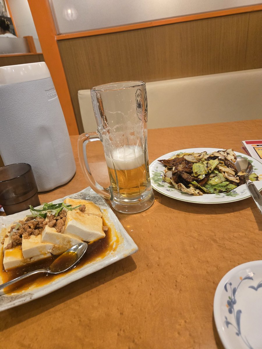 新中華で1人晩御飯🍻
明日は初走行🏍️