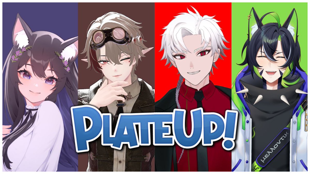 [PLATE UP !] Perkenalkan member GJLS Resto~~ 

Apakah akan profit? atau malah buntung? 

Collab stream start at 7 Pm WIB / 9 PM WIB
youtube.com/live/hY-zm-6aW…

#OnTAKT #PlateUP #vtuberID