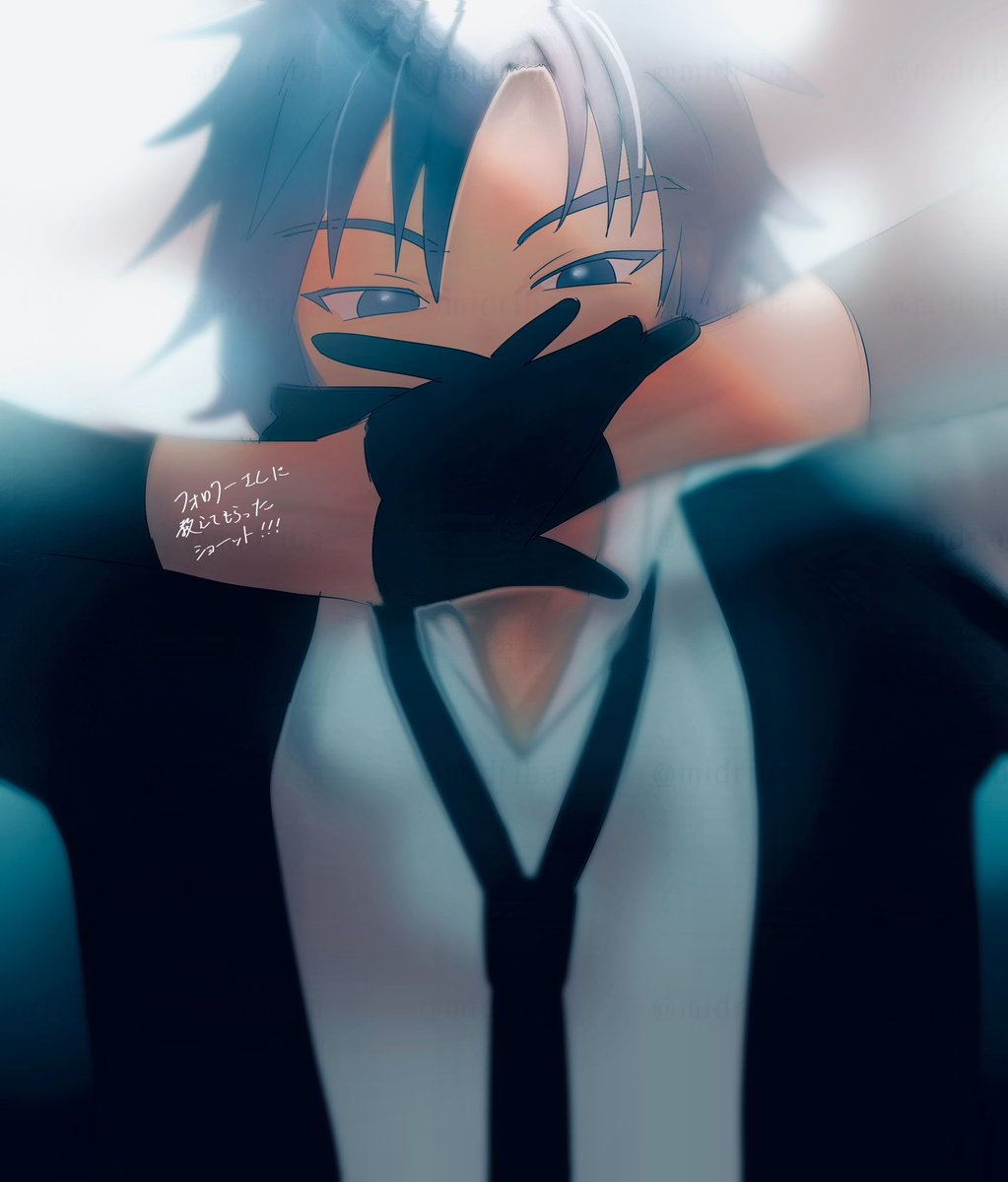 フォロワーさんに教えてもらったデカ男のMMDスクショ(めっちゃ良い)を自分絵