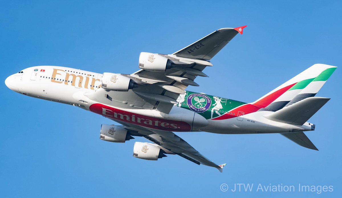 Made the most of an unexpected day at the fence <a href="/manairport/">Manchester Airport</a> by getting to catch the <a href="/emirates/">Emirates</a> A380 in the <a href="/Wimbledon/">Wimbledon</a> livery, plus a gorgeous <a href="/JuneyaoE/">Juneyao Air Europe</a> 787.