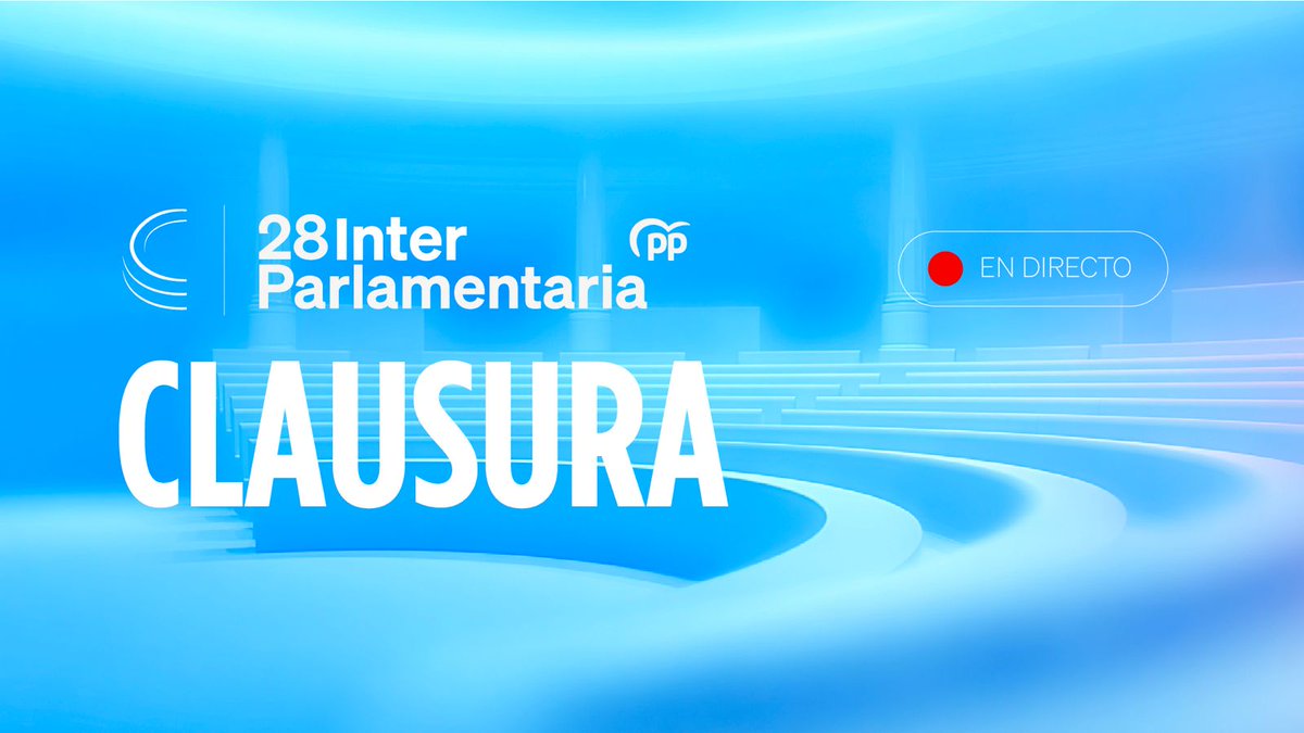Clausura de la #28InterparlamentariaPP

📡 En directo:

#PorLoImportante

youtube.com/live/7c7etxV89…