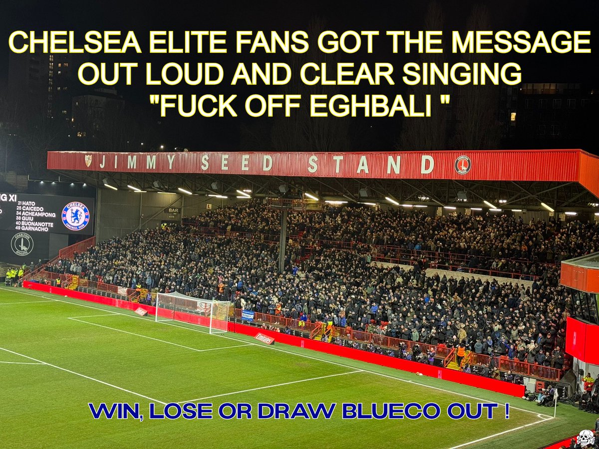 SW6Steve's tweet image. Always happy when CHELSEA win, the core message remains the same, BLUECO OUT as a victory over 19th place championship side is hardly beating Real Madrid is it, starting 11 was clearly picked by EGHBALI for shop window January sales, at least after subs we had something to cheer