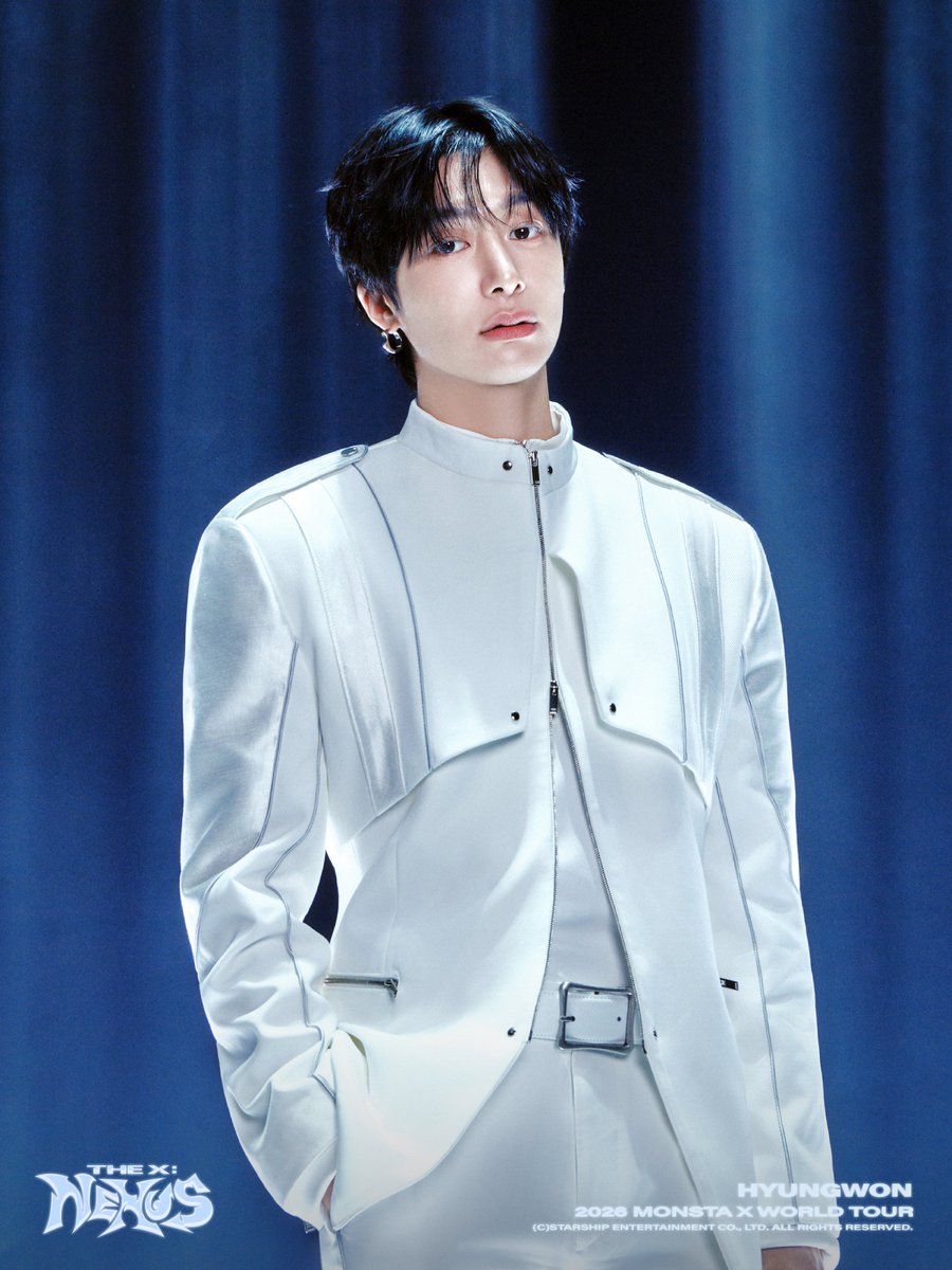 OfficialMONSTAX's tweet image. 2026 MONSTA X WORLD TOUR
[THE X : NEXUS]

🩵 CONCEPT PHOTO
#형원 #HYUNGWON

🔸 260130 (금) - 260201 (일)
📍 KSPO DOME

#몬스타엑스 #MONSTAX #MONSTA_X
#MONSTAX_THEX_NEXUS