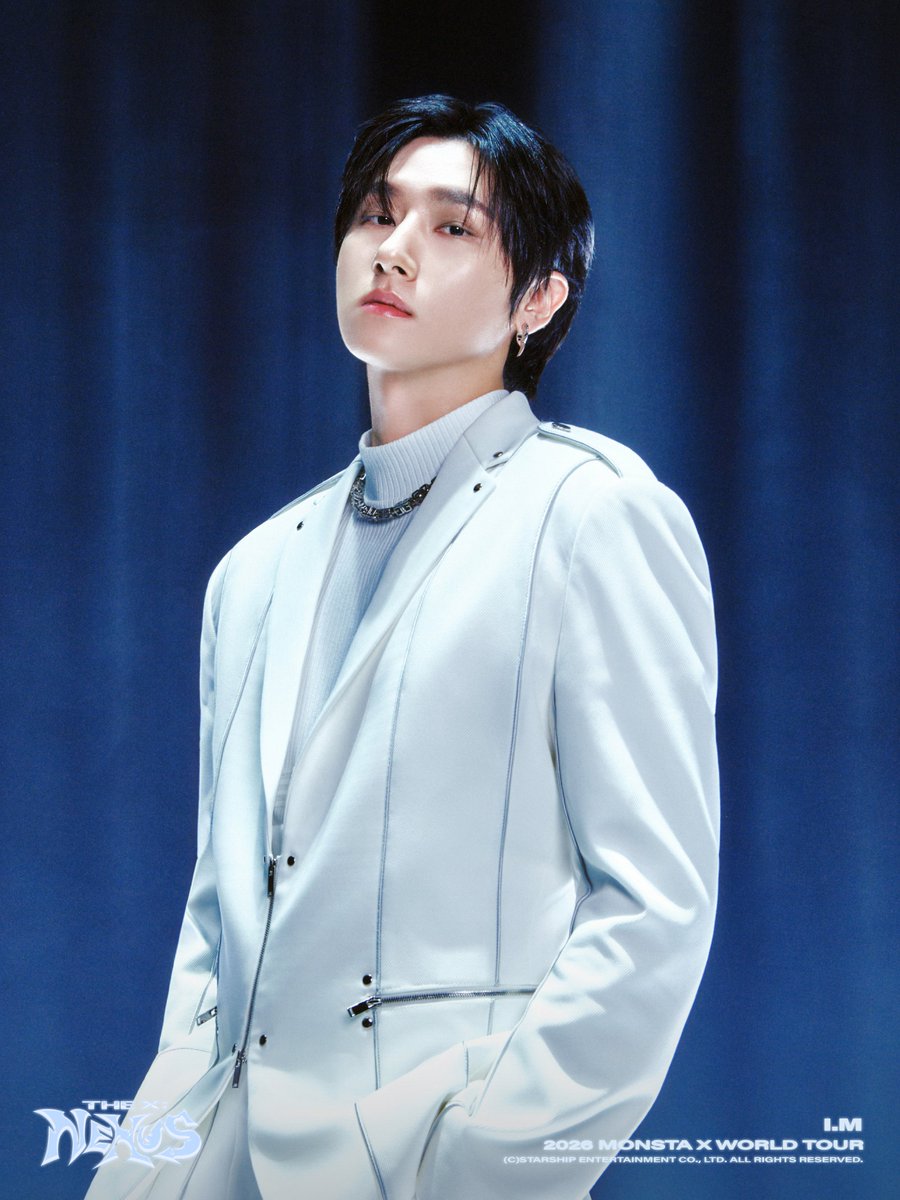 OfficialMONSTAX's tweet image. 2026 MONSTA X WORLD TOUR
[THE X : NEXUS]

🩵 CONCEPT PHOTO
#IM #아이엠

🔸 260130 (금) - 260201 (일)
📍 KSPO DOME

#몬스타엑스 #MONSTAX #MONSTA_X
#MONSTAX_THEX_NEXUS