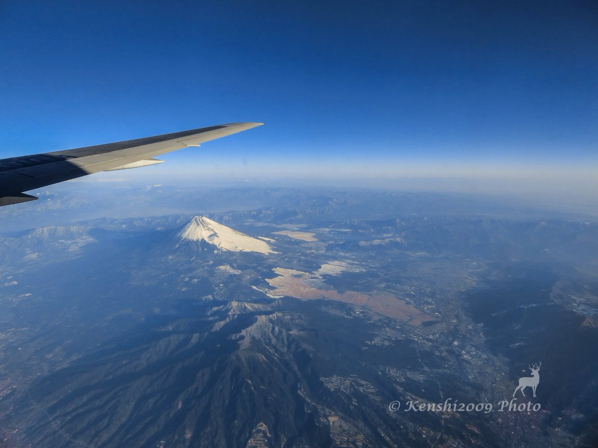 国内線から見える富士山が最高🗻