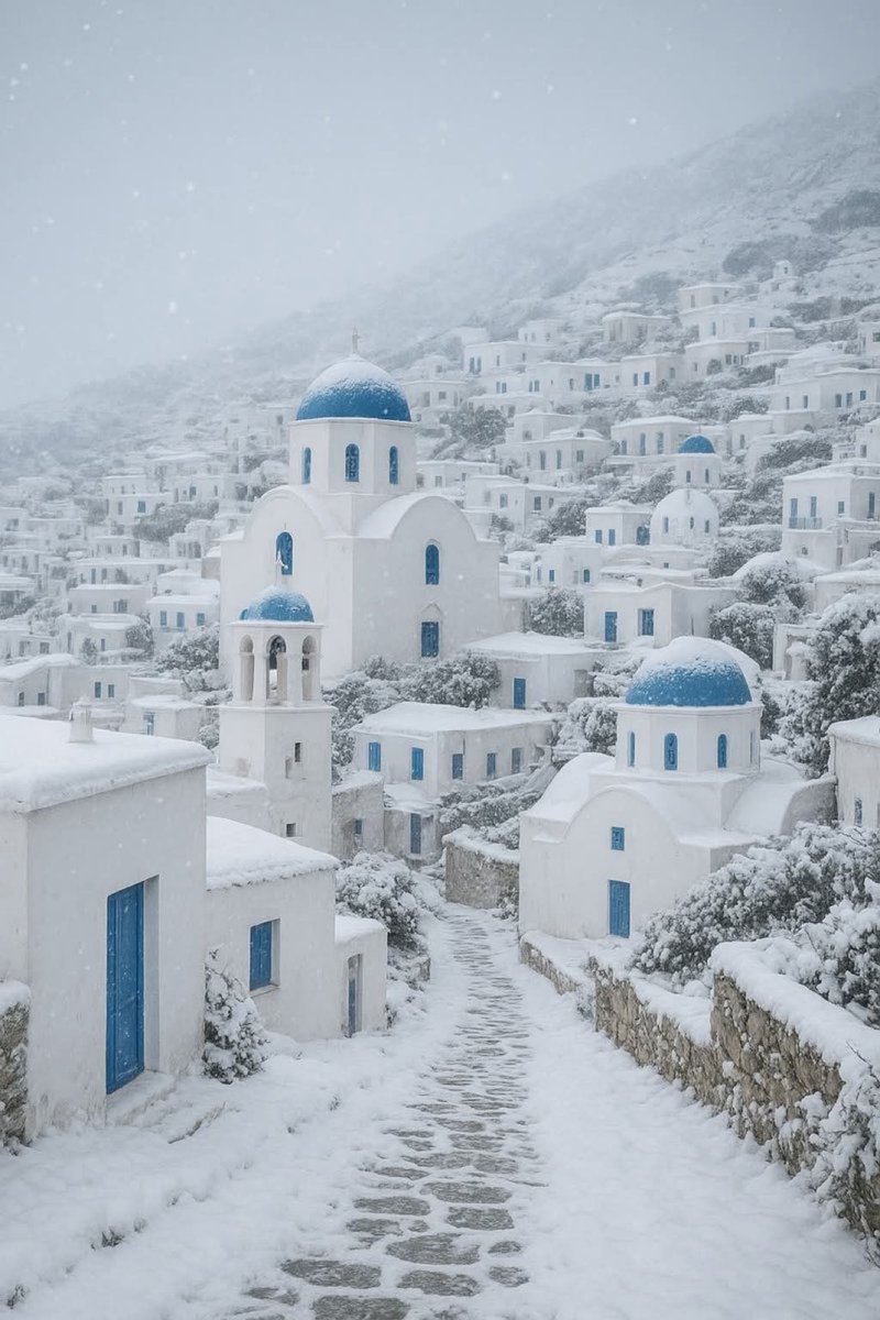 visualtherapy0's tweet image. Winter in Greece 🇬🇷